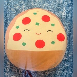 Squishmallows kawaii Tan pizza Plush Pillow